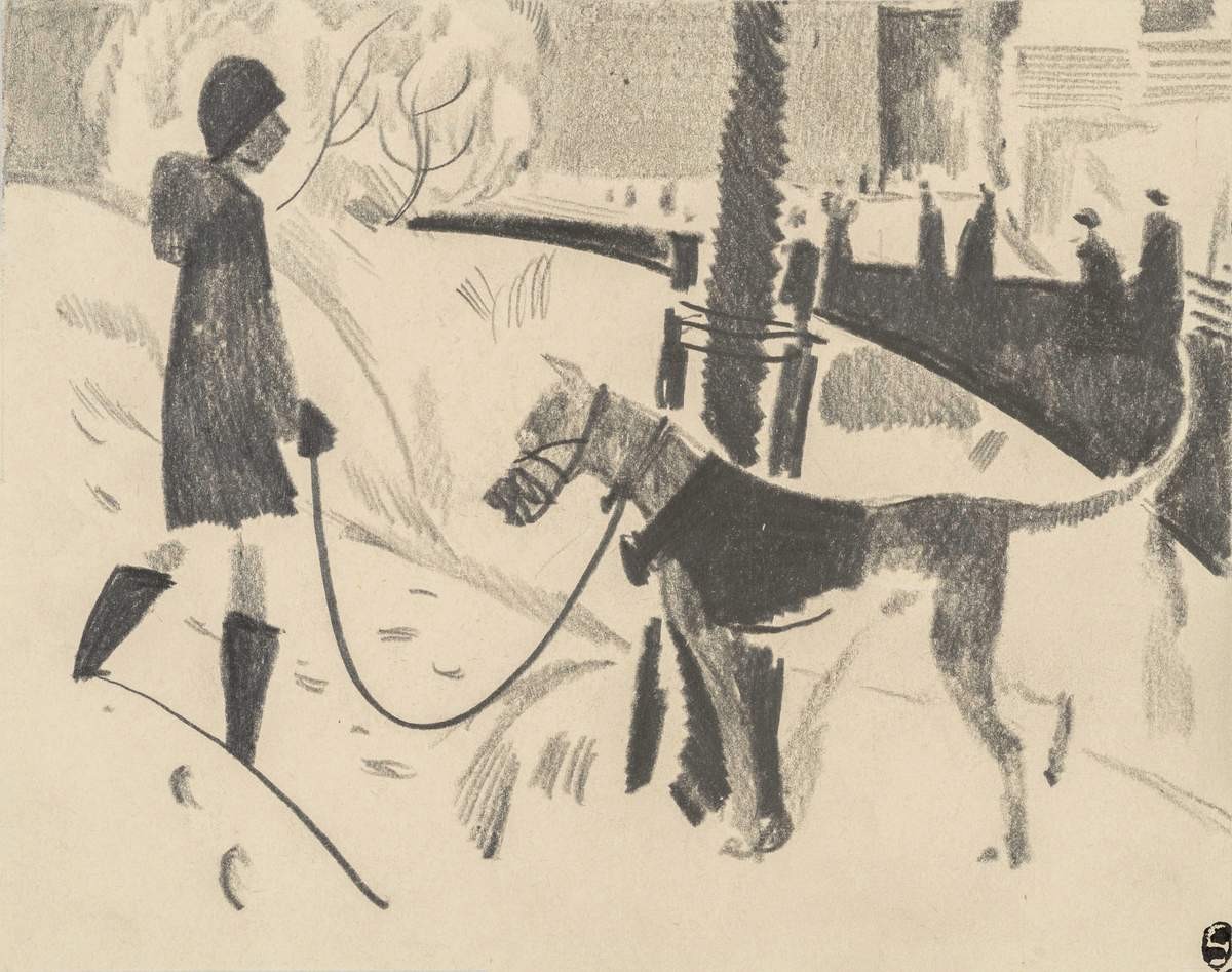 Прогулка с собакой, Andrei Mylnikov, 1968