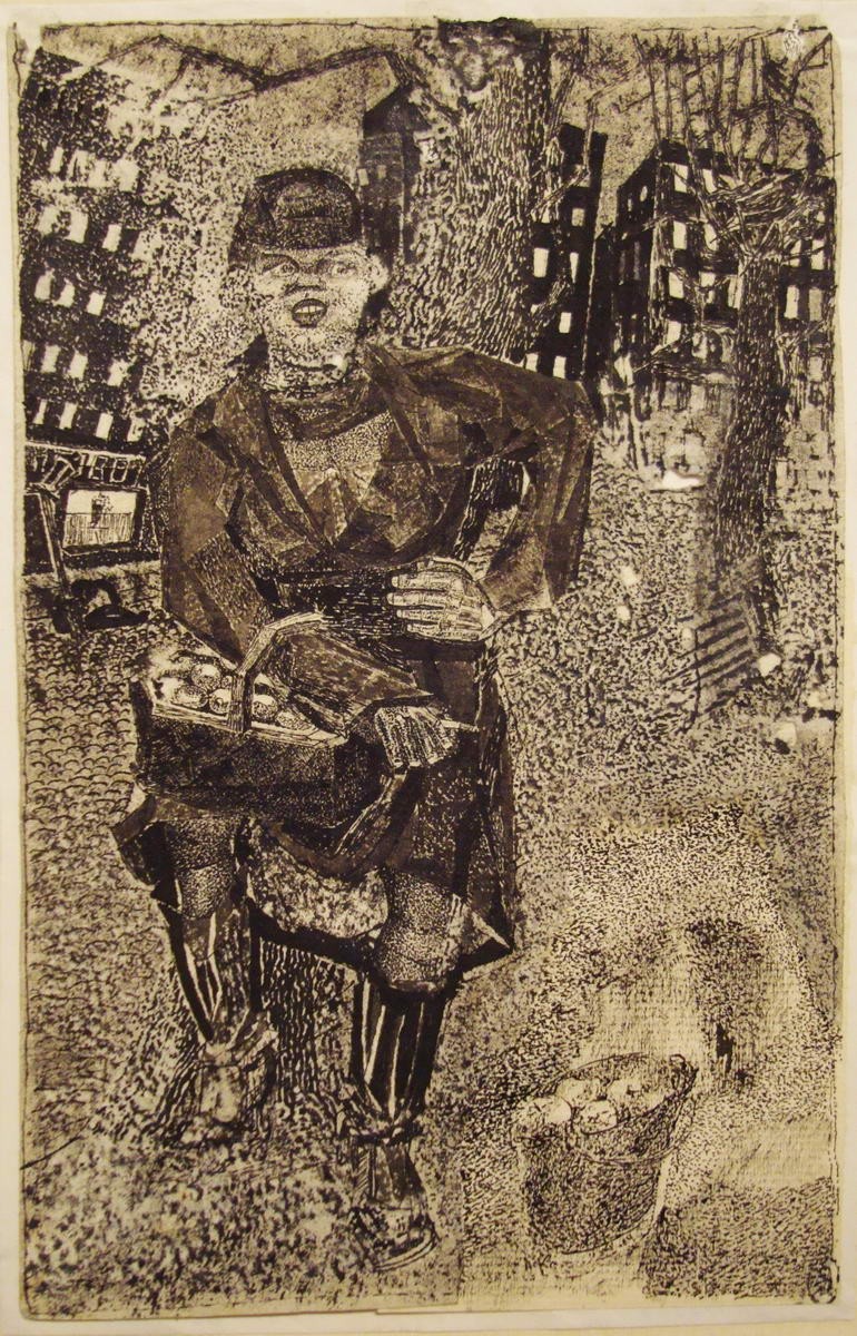 Торговка яблоками, Valentin Ivanovich Kurdov, 1925