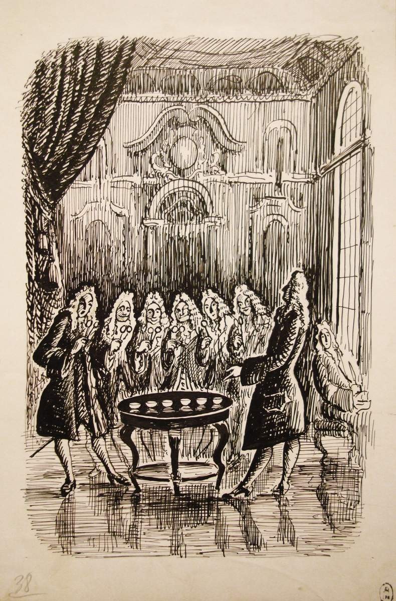Иллюстрация к книге Е. Данько «Китайский секрет», Nikolay Lapshin, 1939