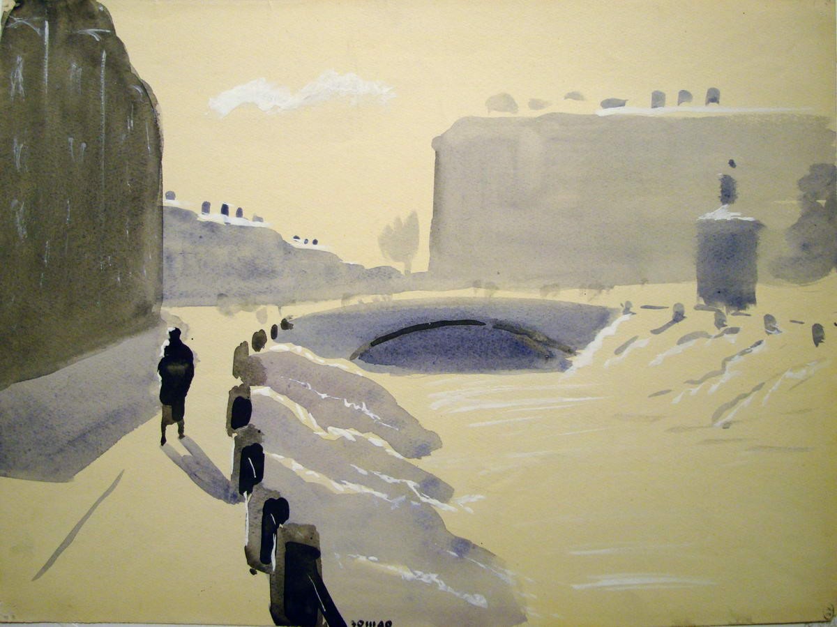 На Мойке, Nikolay Lapshin, 1940