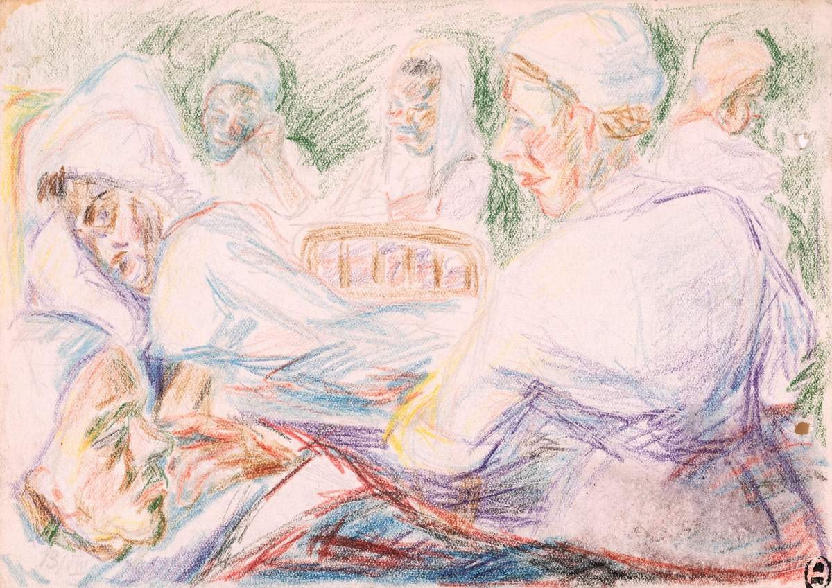 Врач у больной, Eugenia Magaril, 1942