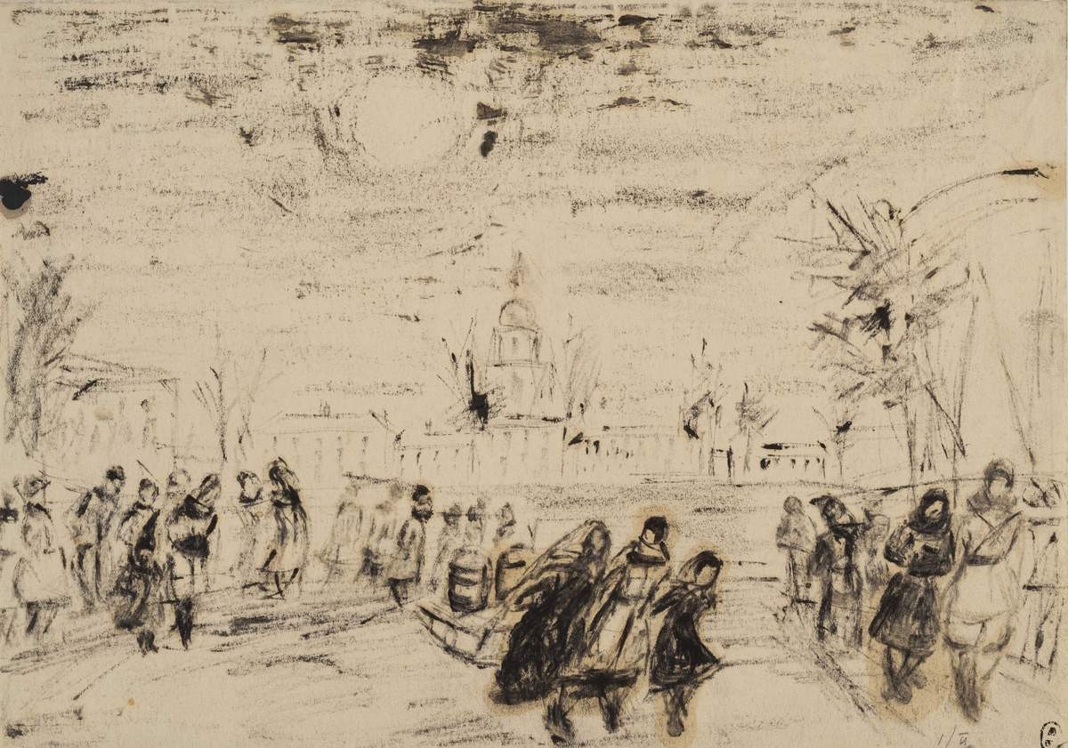 За водой, Eugenia Magaril, 1941
