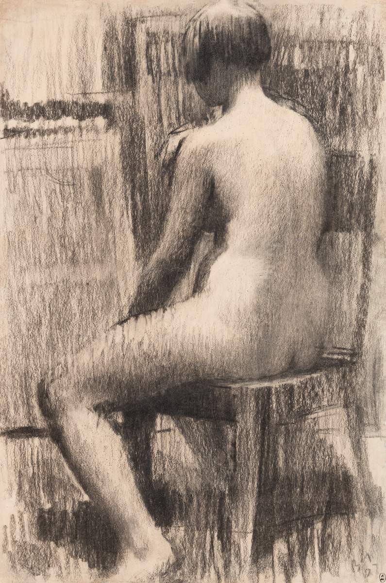 Натурщица, Vladimir Lebedev, 1927