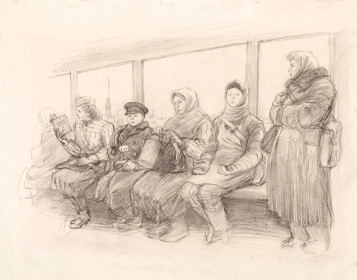 В трамвае, Nina Nikolayevna Petrova, 1943