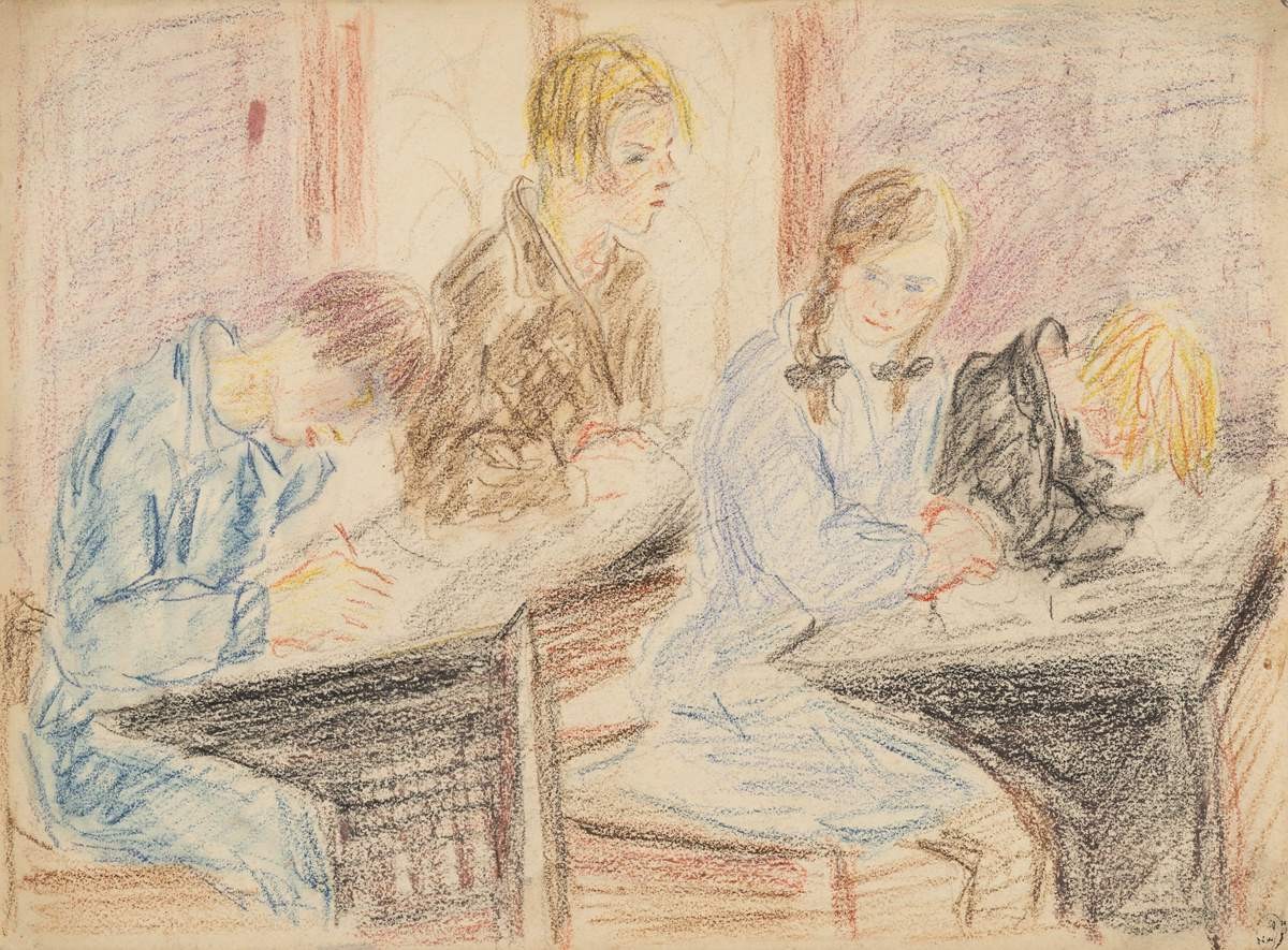 Пионеры. (В классе), Eugenia Magaril, 1940s