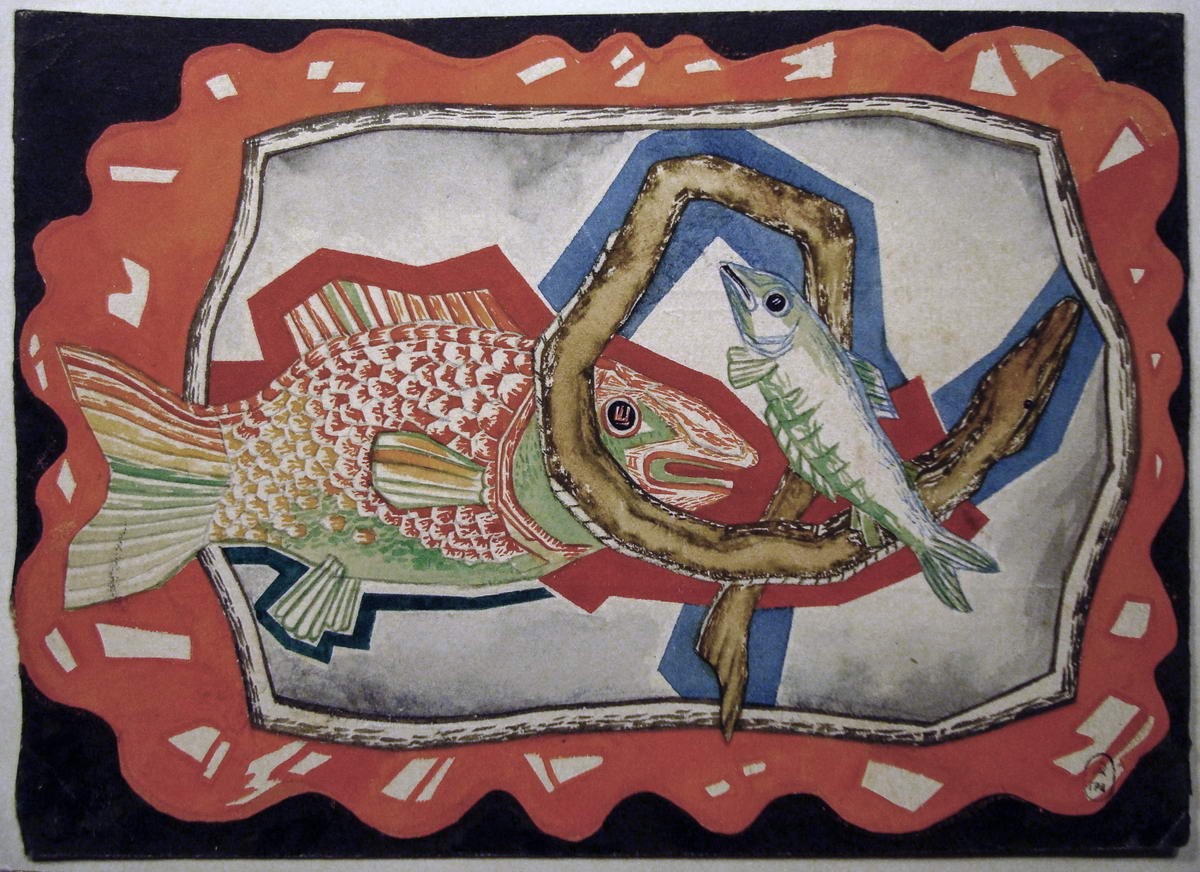 Рыбы. Композиция, Nikolay Yevgrafov, late 1920s