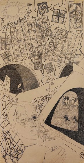 Эскиз к картине «Тюрьма» для Дома Печати