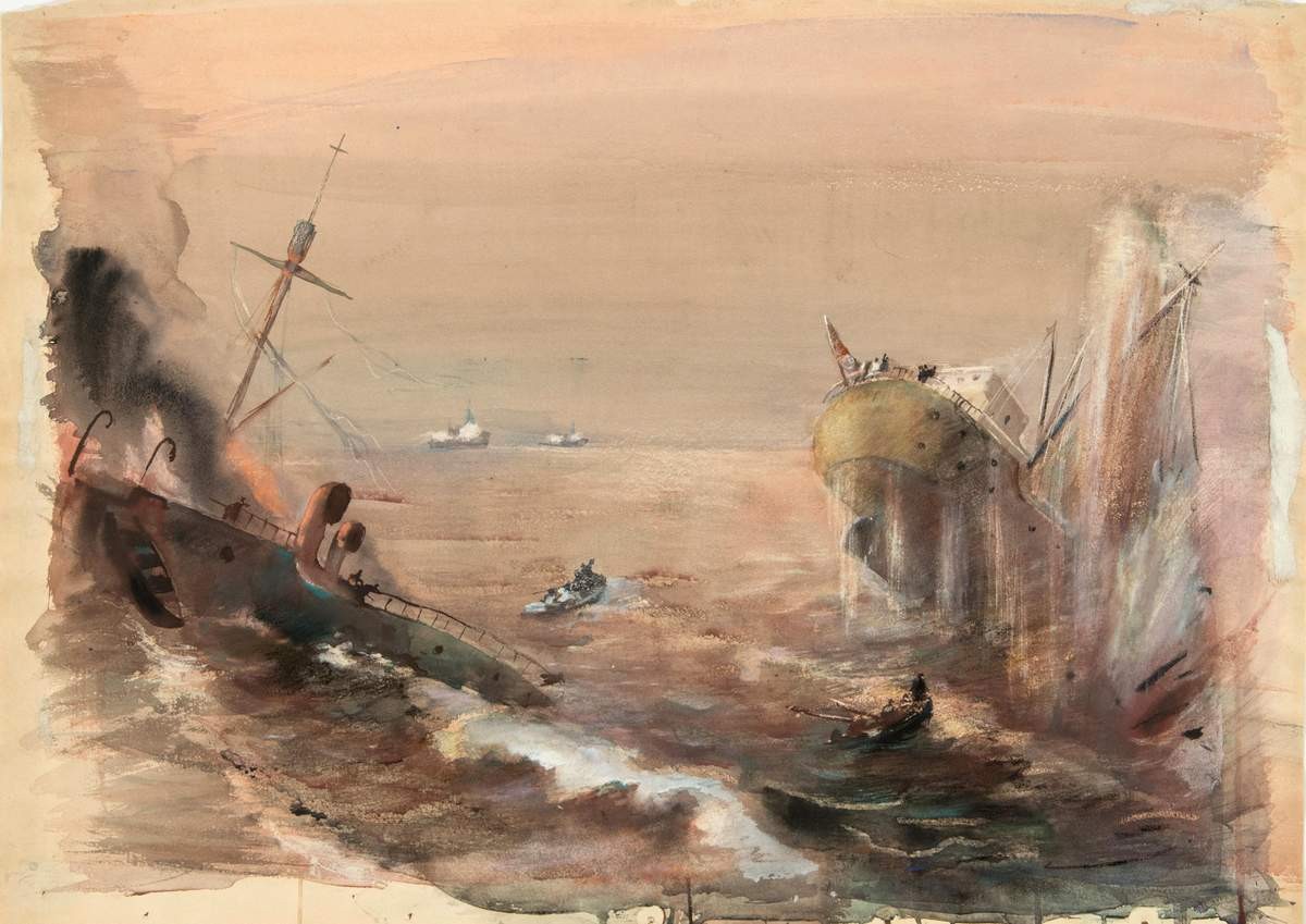 Морской бой, Georgiy Nikolayevich Traugot, 1941