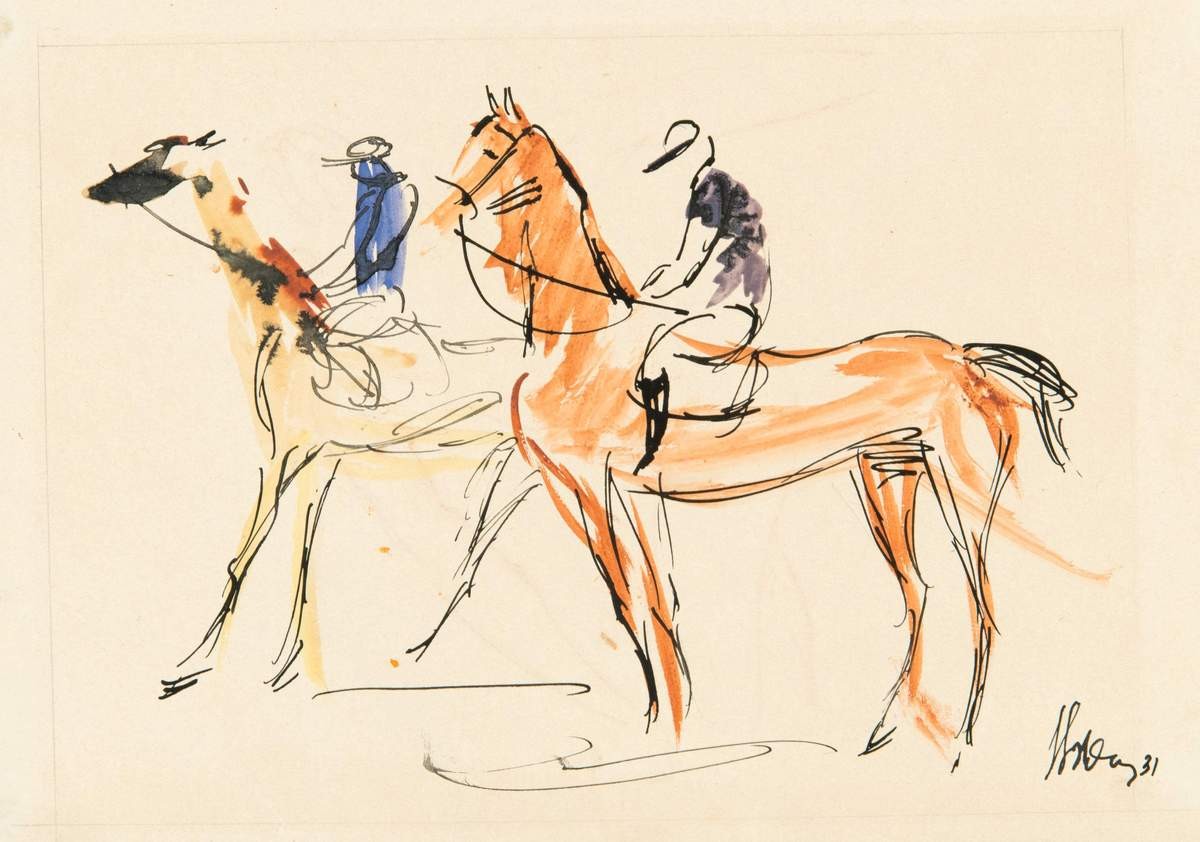 Жокеи, Valentin Mikhaylovich Yustitskiy, 1931