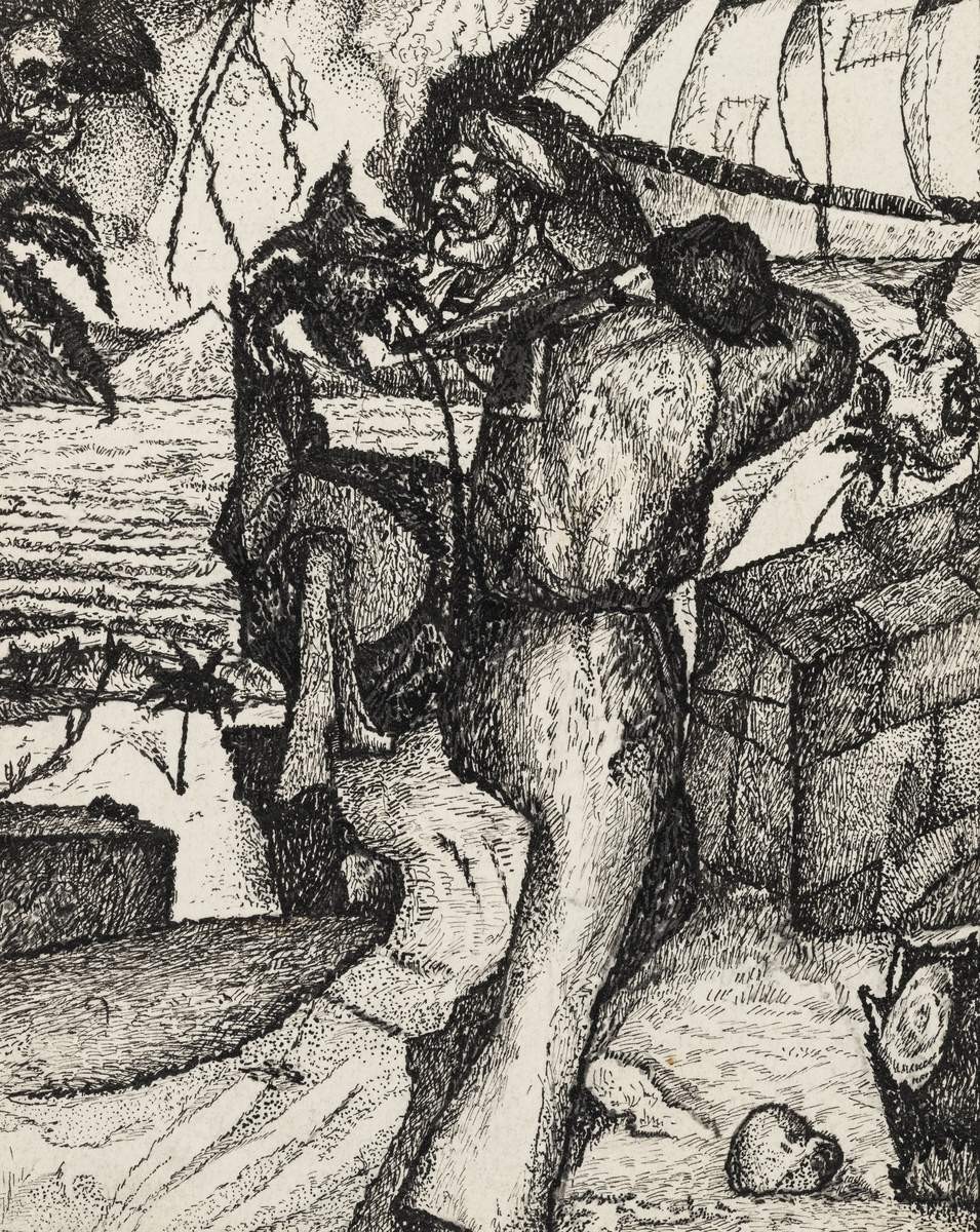 Первая работа у Филонова. Композиция, Pavel Kondratyev, 23 – 25 June 1925