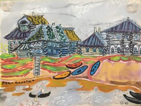 Река Вологда. Лист № 26 из альбома «Города»