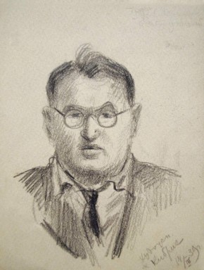 Портрет художника Е. А. Кибрика