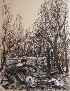 Дикий помещик. Иллюстрация к сказке М. Е. Салтыкова-Щедрина. Вариант