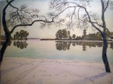 Кировский остров. Вид на яхт-клуб