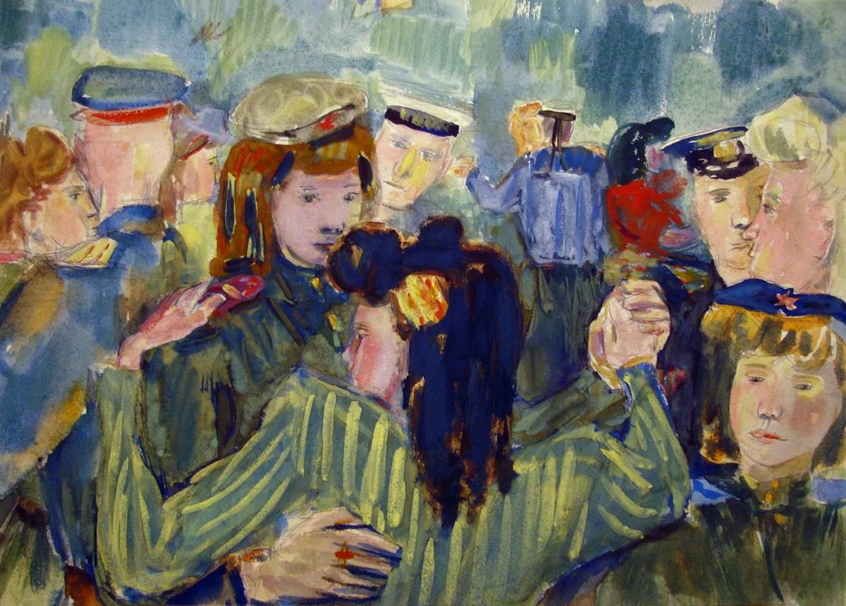 Танцы, Eduard Mikhaylovich Krimmer, 1945