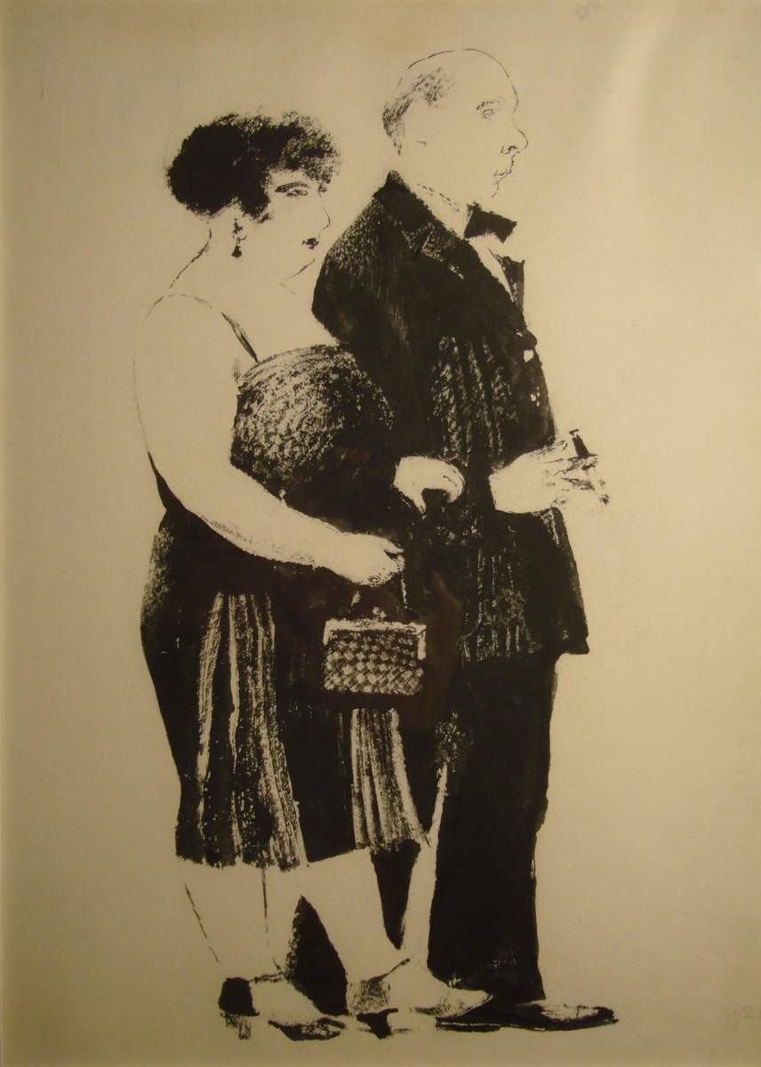 НЭП. Зав. С женой, Vladimir Lebedev, 1926
