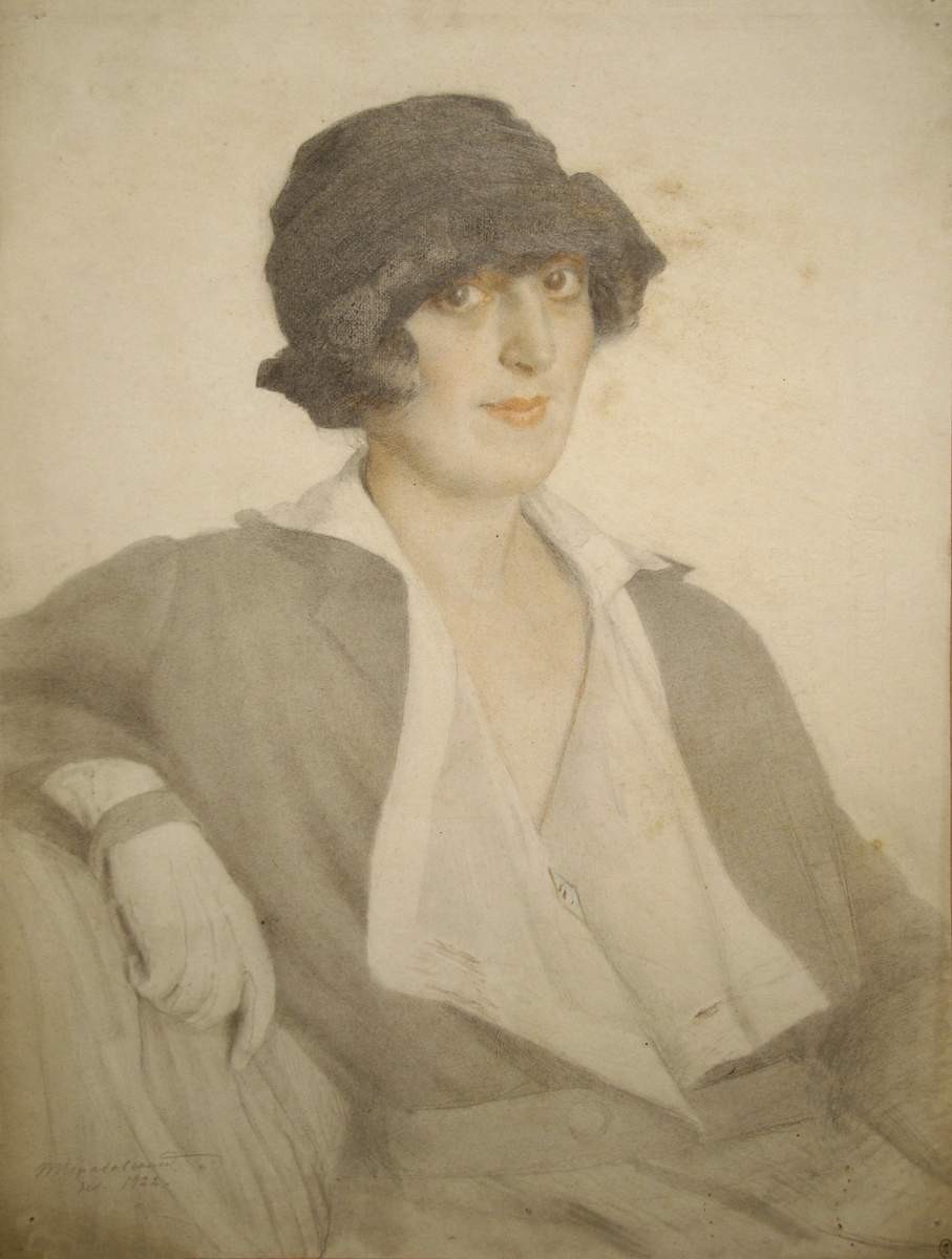 Портрет В. Е. Гринберг, Нерадовский Петр Иванович, 1922