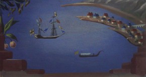 Эскиз декорации к спектаклю «Обыкновенное чудо»