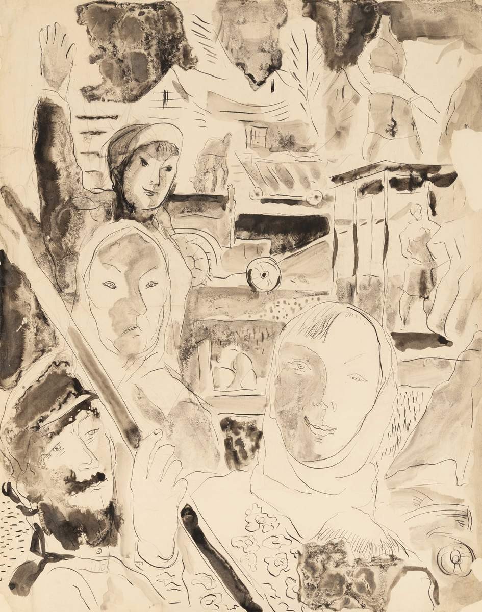 Крестьяне, David Efimovich Zagoskin, 1930s