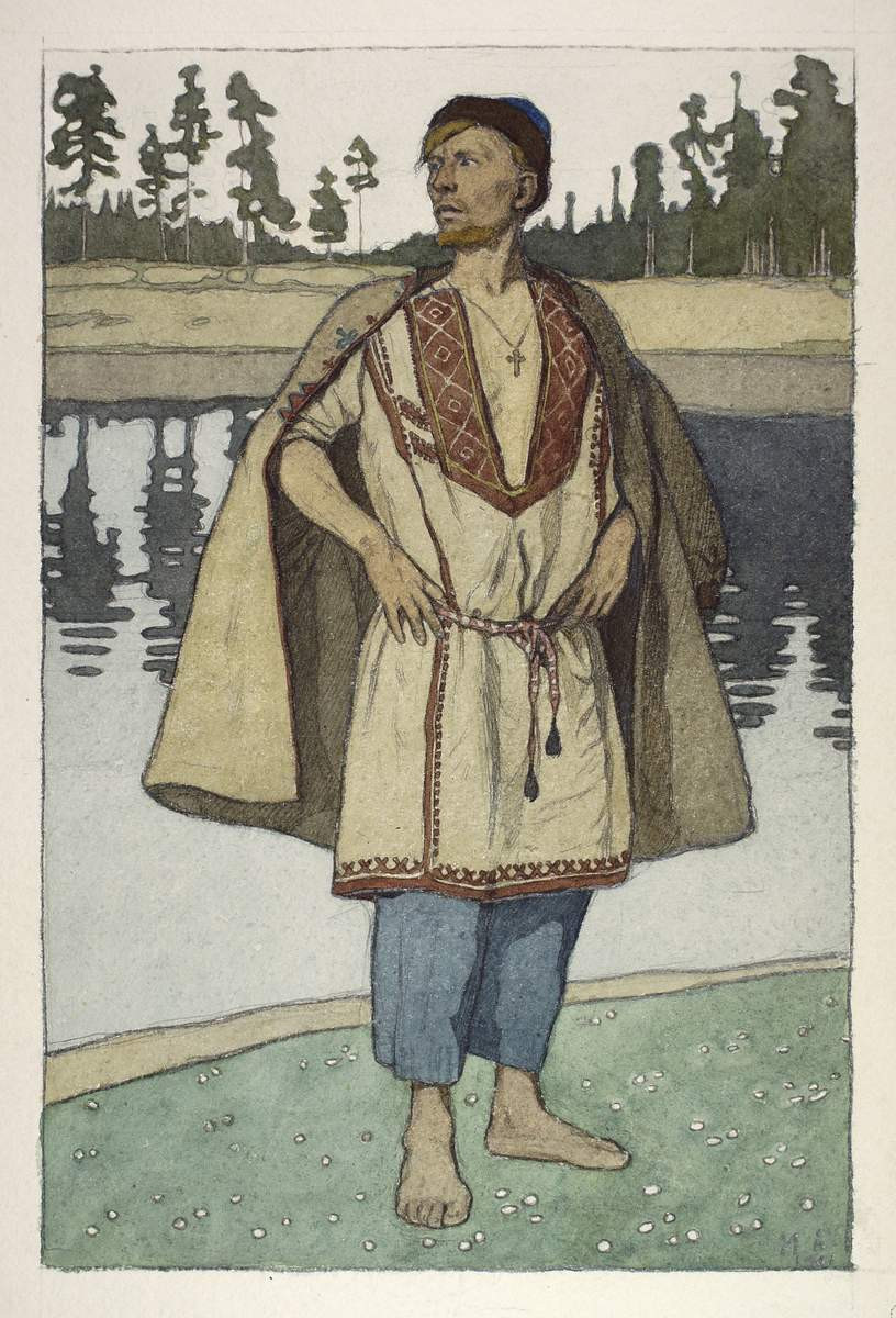Крестьянин, Ivan Bilibin, 1901