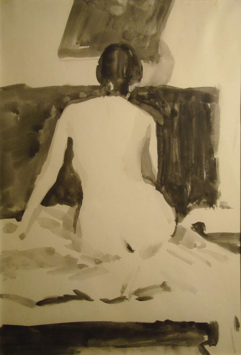 Натурщица со спины, Vladimir Lebedev, 1927