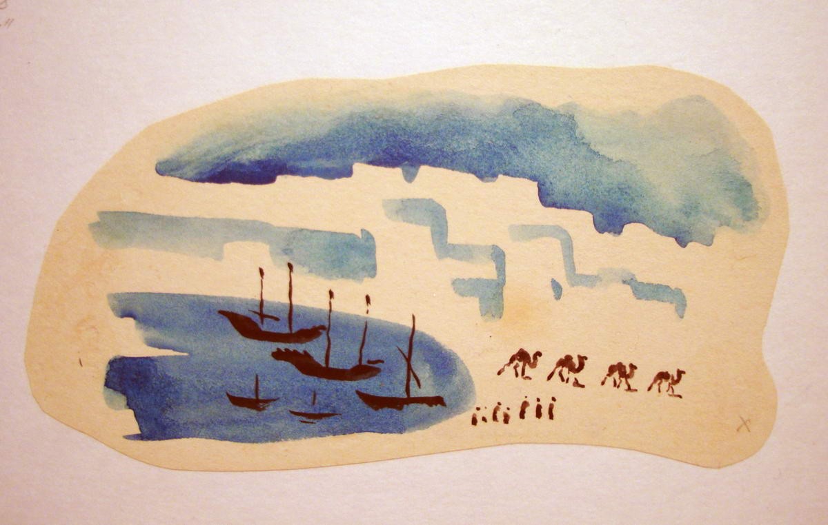 Иллюстрация к книге «Путешествия Марко Поло», Nikolay Lapshin, 1933