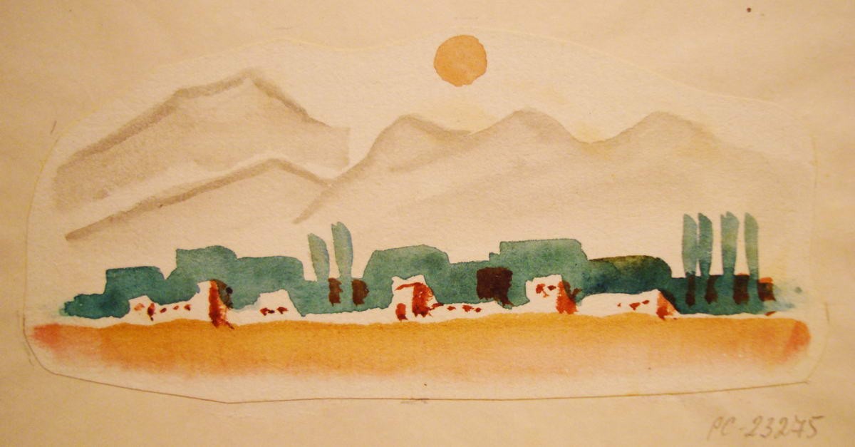 Иллюстрация к книге «Путешествия Марко Поло», Nikolay Lapshin, 1933