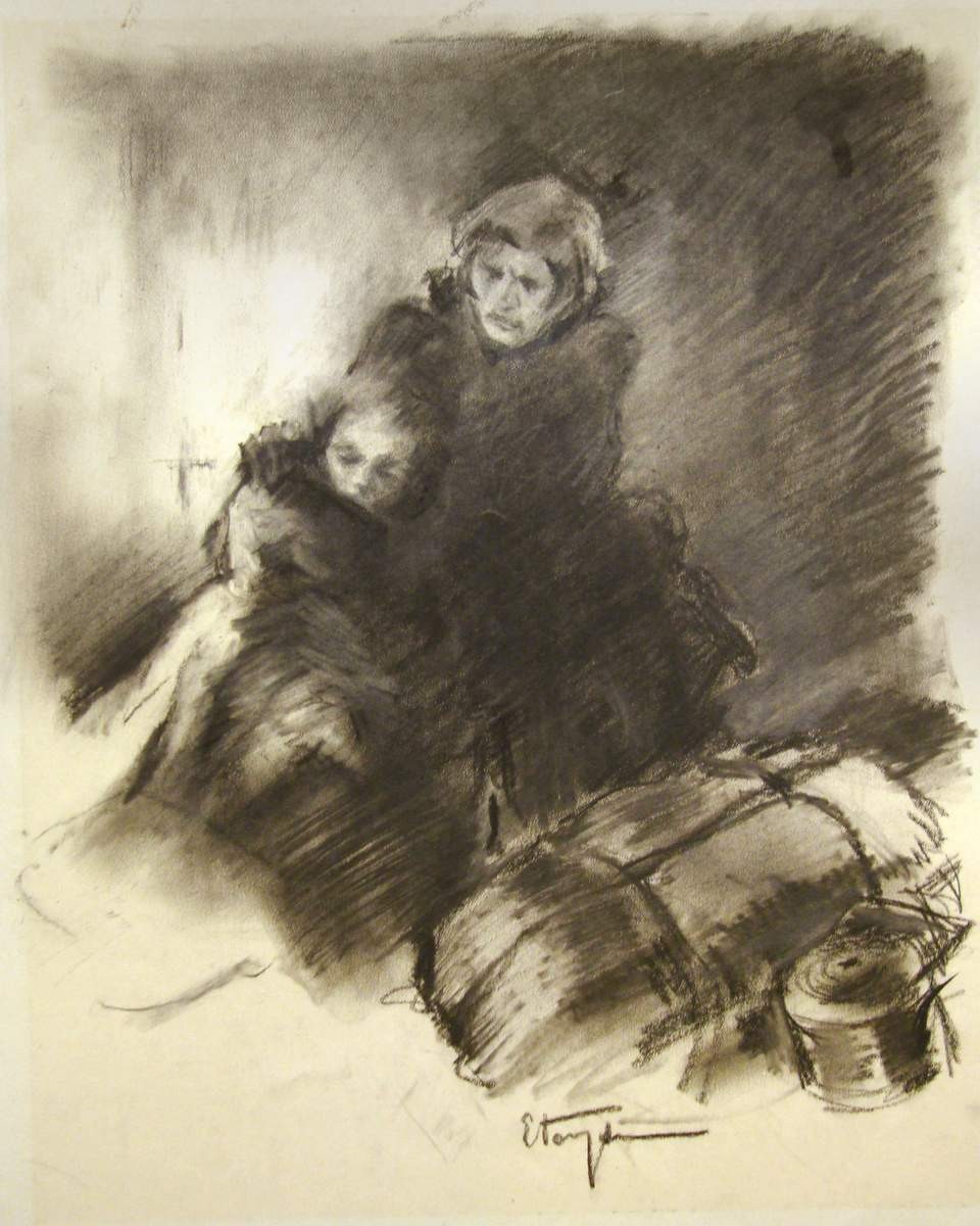 На вокзале, Eugene Belukha, 1942