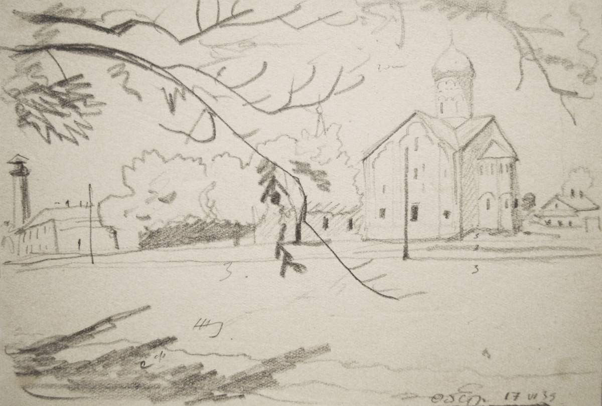 Церковь Федора Стратилата. Великий Новгород, Nikolay Lapshin, 1939