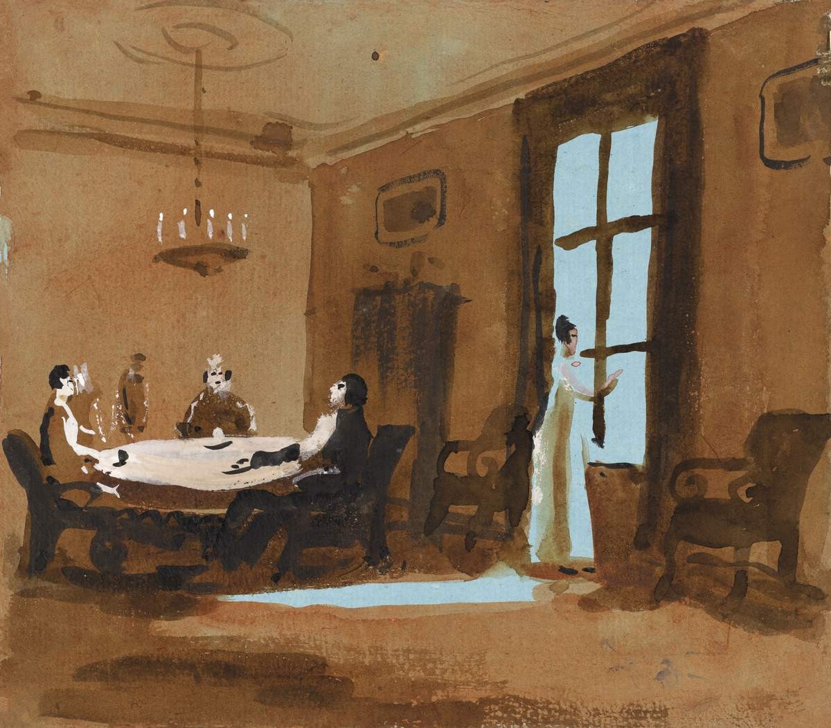 Татьяна у окна, Nikolay Lapshin, 1939
