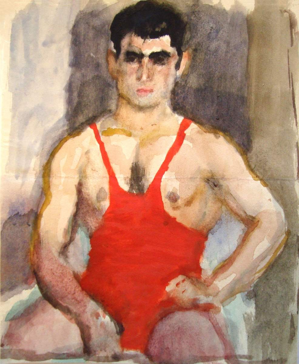 Набросок борца, Vladimir Lebedev, 1933