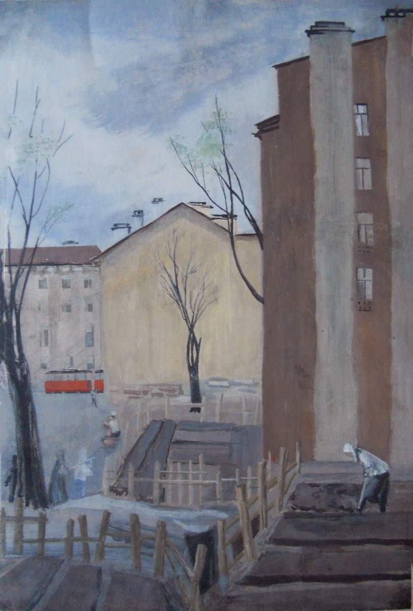 Охта. Огурцы и дыня, Antonina Ivanovna Anushina, 1942