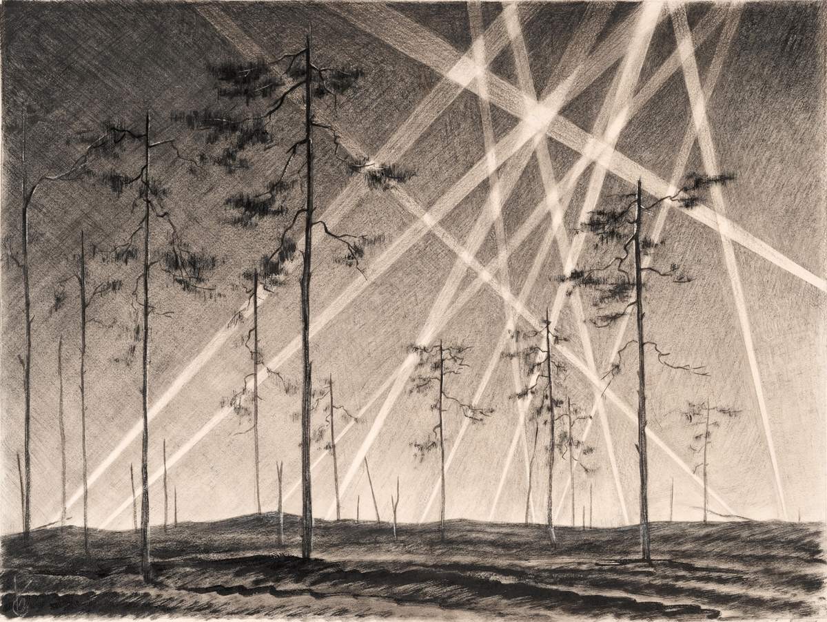 В районе Шлиссельбурга. Небо войны, Vladimir Grigoryevich Boriskovich, 1943