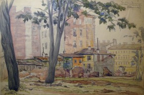 Петроград. Угол 9 линии и Большого проспекта В.О.