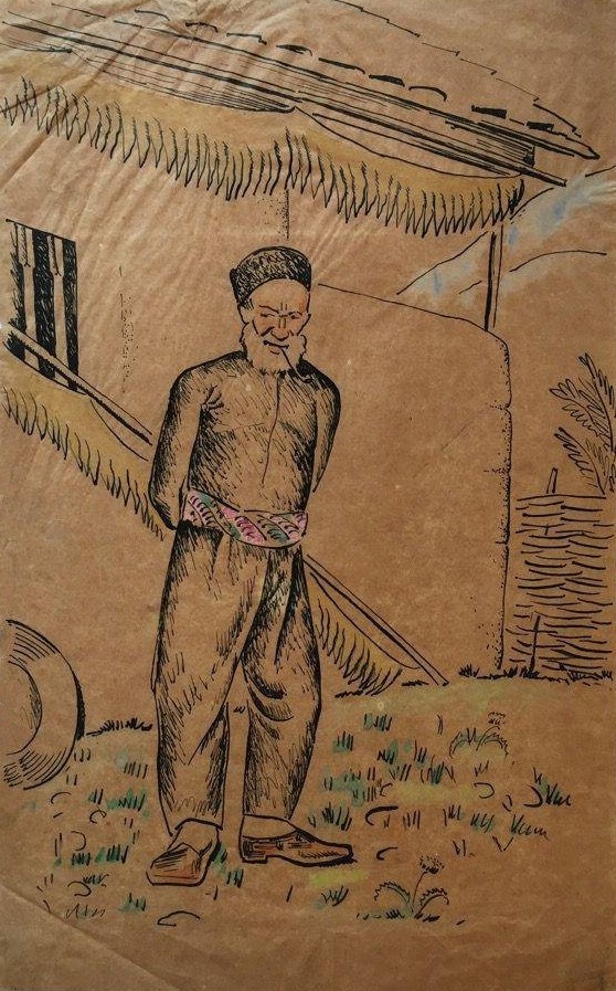 Старик татарин у сакли, Ломакина Мария Владимировна, Конец 1910-х — начало 1920-х