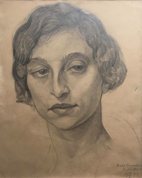 Женский портрет в ялтинской мастерской