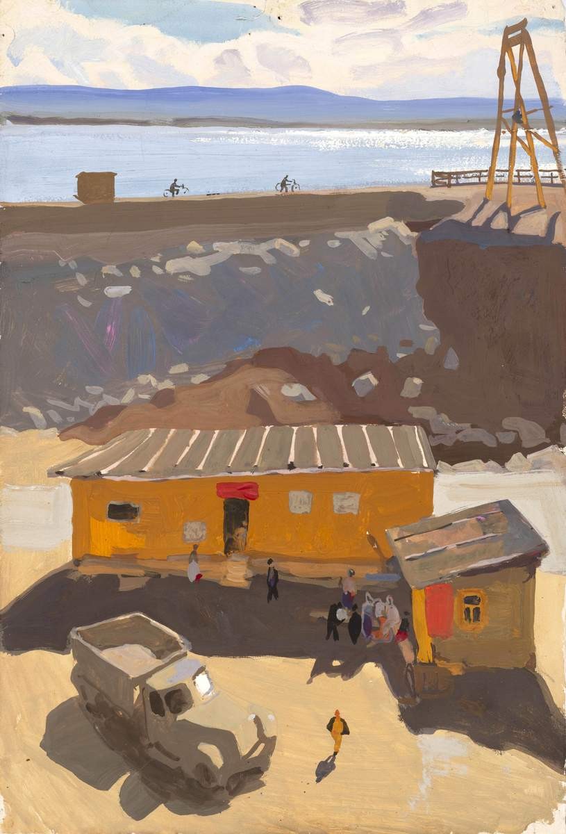 На берегах реки Ангары, Victor Popkov, 1960