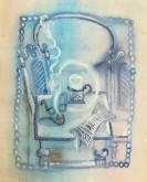 Эскиз титульного листа к книге Н. Гернет «Сказка про лунный свет»