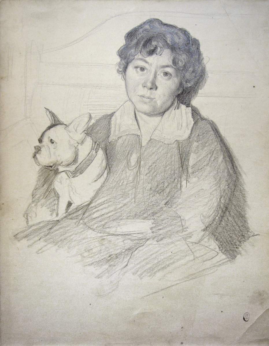 Портрет А. П. Остроумовой-Лебедевой, Нерадовский Петр Иванович, 1921