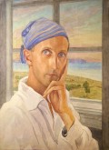 Портрет поэта Сергея Васильевича Шервинского. Kоктебель.