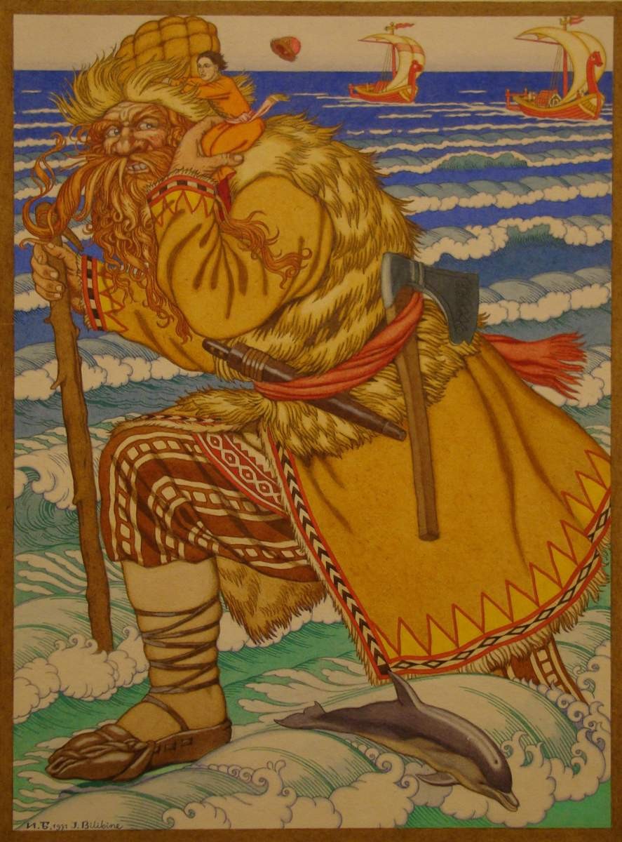 Иллюстрация к русской сказке "Соль", Ivan Bilibin, 1931