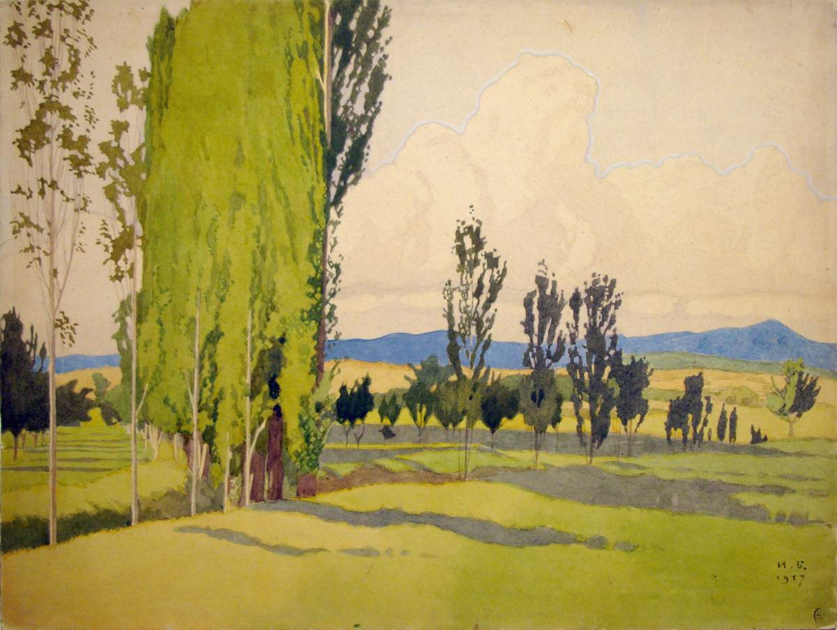 Байдарская долина, Ivan Bilibin, 1917