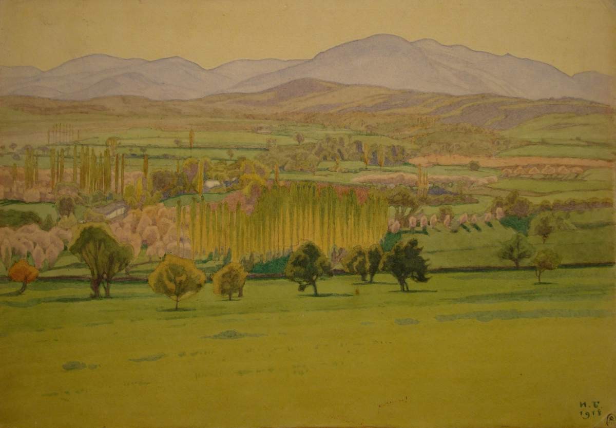 Байдарская долина, Ivan Bilibin, 1918