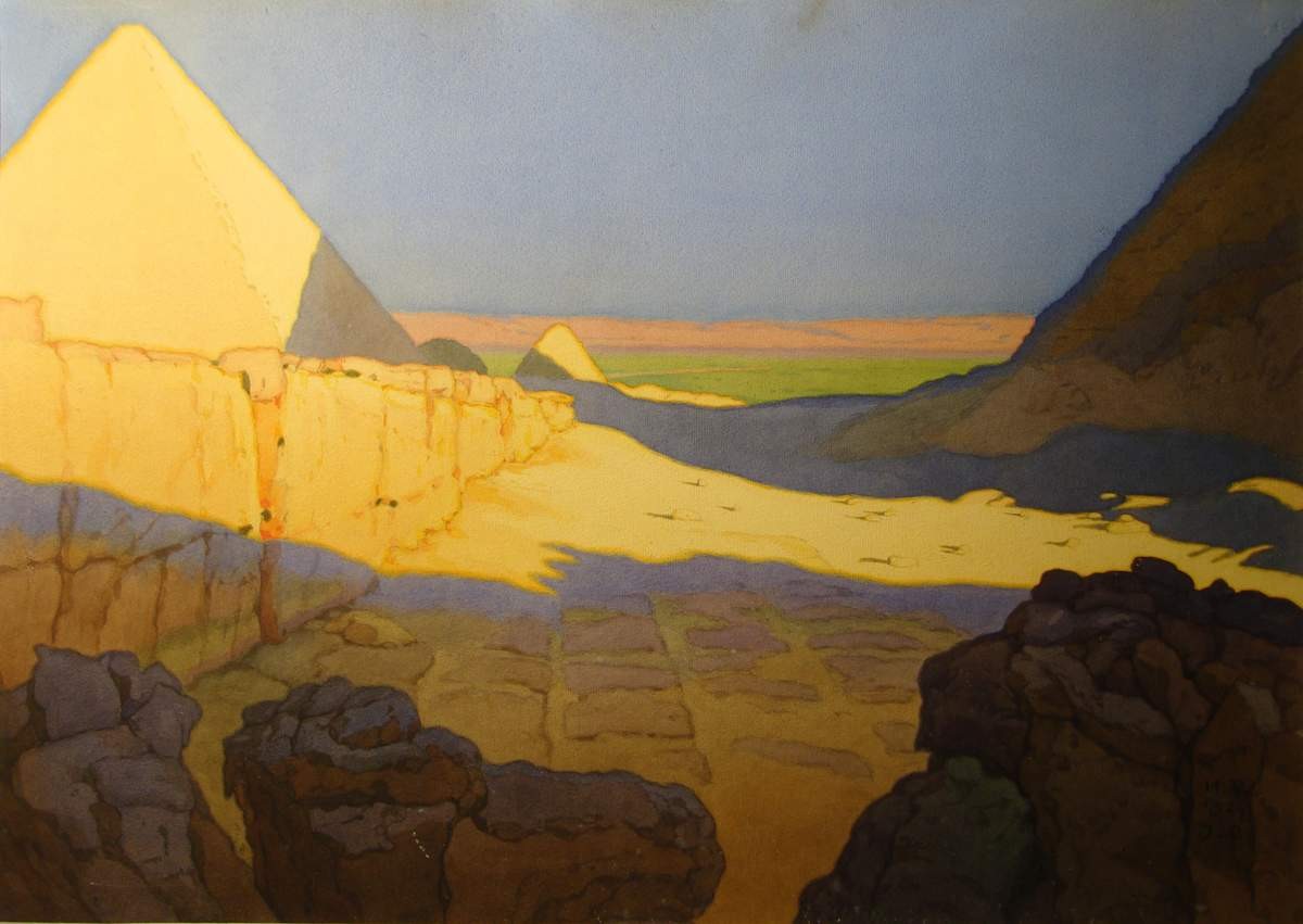 Египет. Пирамиды, Ivan Bilibin, 1924