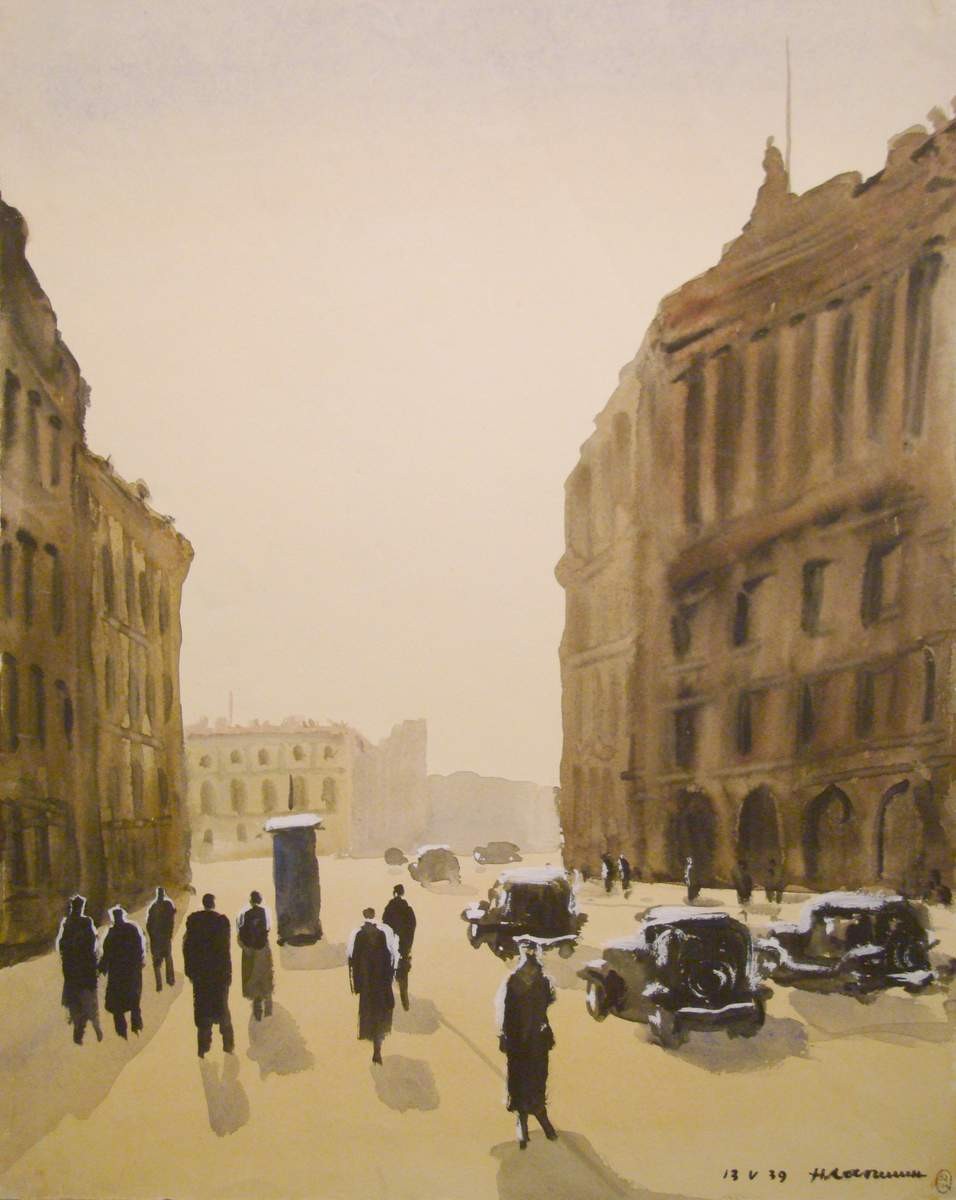 Ленинград. Улица Герцена, Nikolay Lapshin, 1939