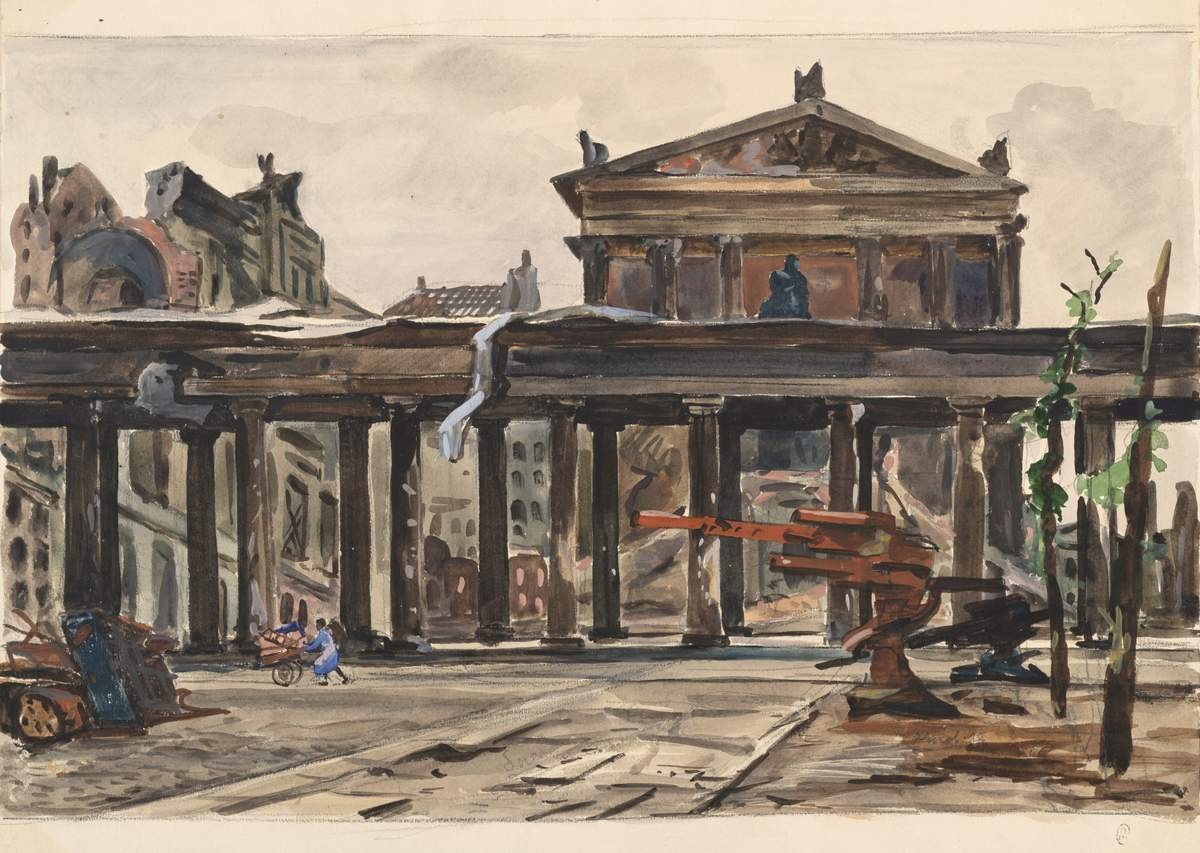 Берлин. Музей Фридриха, Aleksandr Deyneka, 1945
