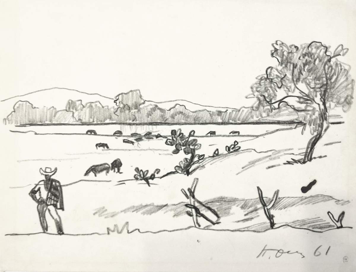 Пейзаж. (Kуба), Pyotr Ossovsky, 1961