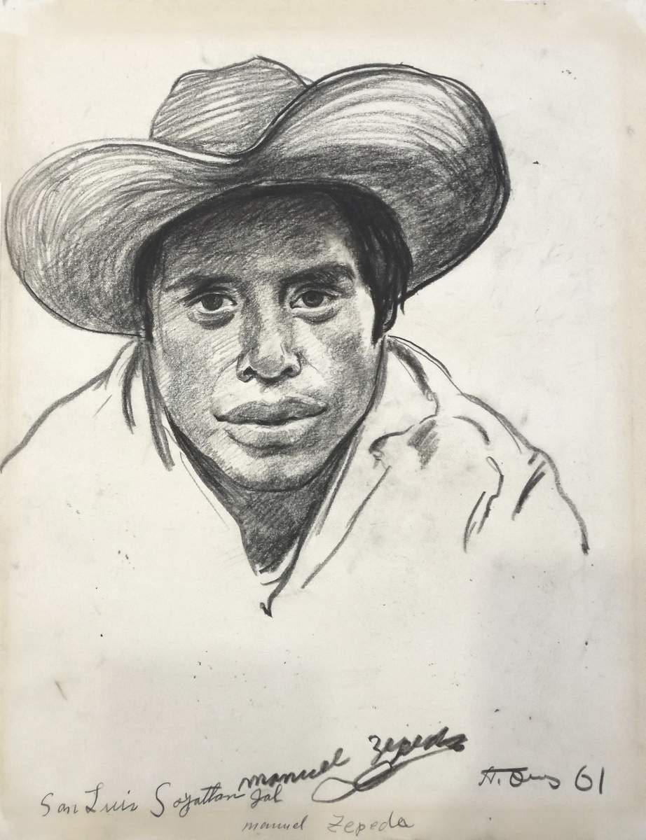 Портрет крестьянина. (Kуба), Pyotr Ossovsky, 1961