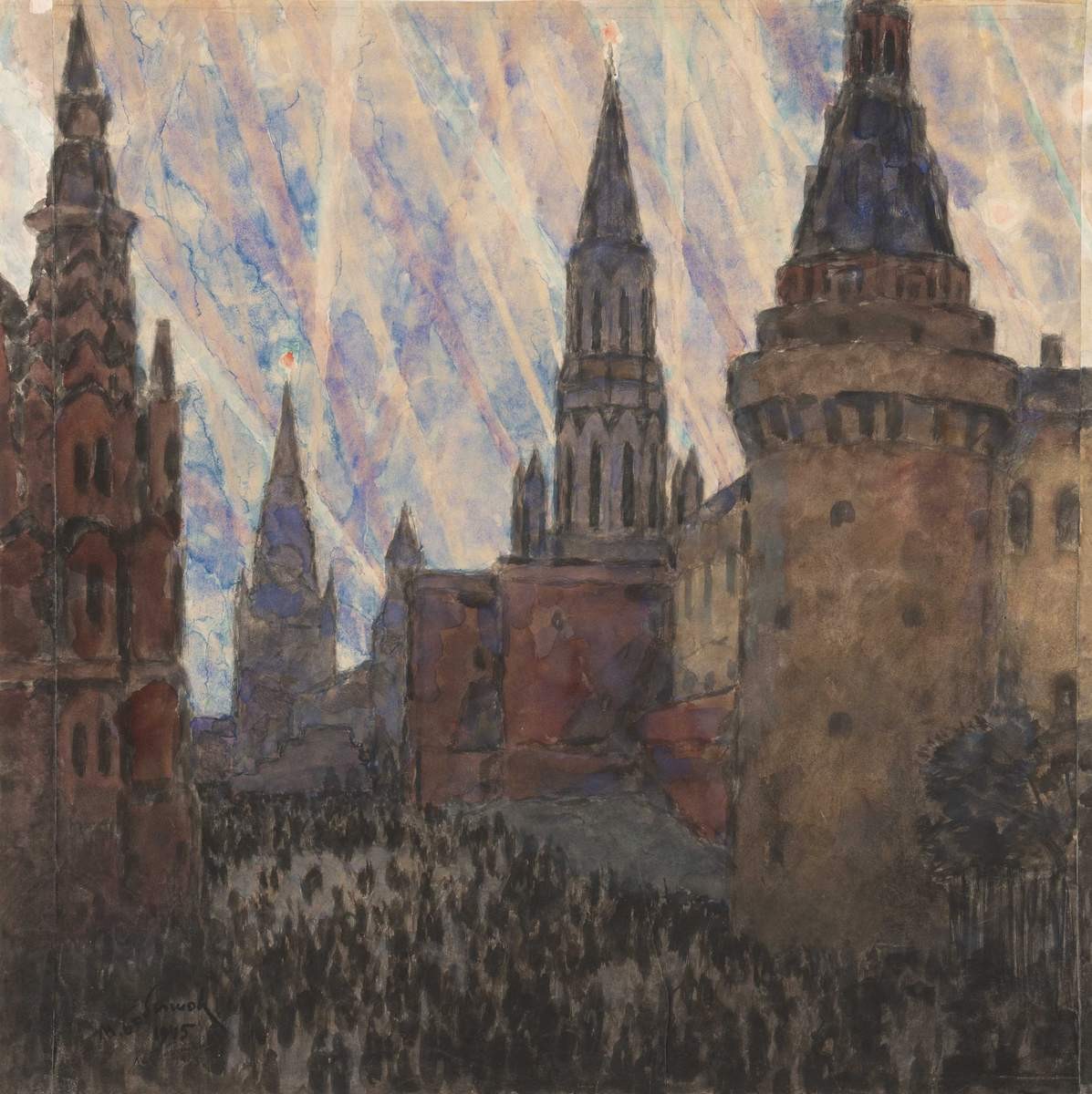 Москва салютует, Mikhail Bobyshov, 1945