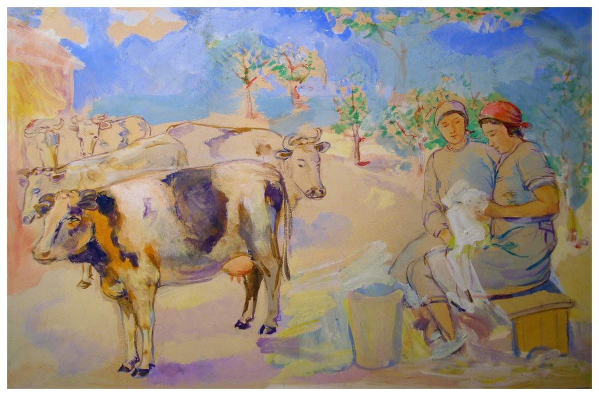 Полдень, Pavel Kuznetsov, late 1930s – early 1940s